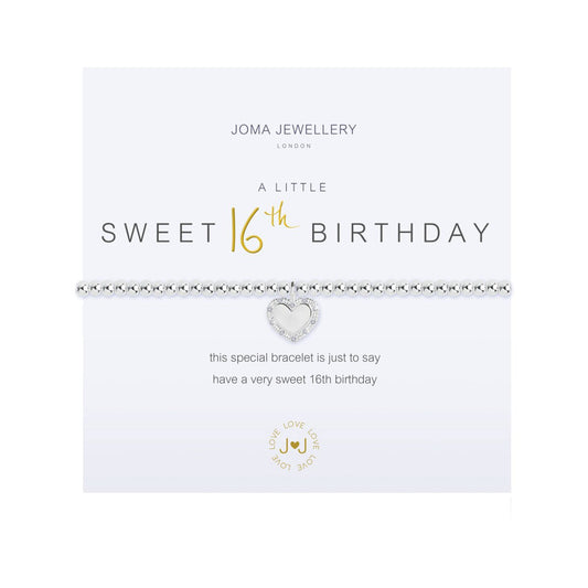 A Little Happy 'Sweet 16th Birthday' Bracelet | Silver Plated