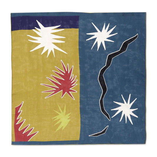 Balinese Star Motif Silk Bandana - Star Sign